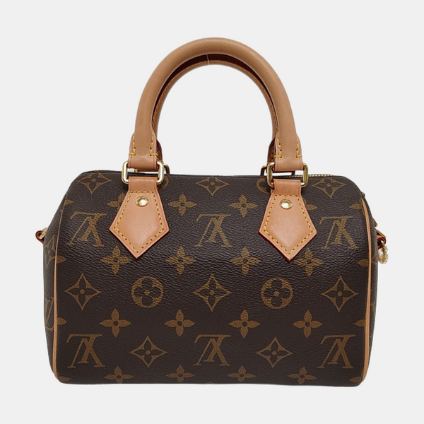 SPEEDY 20 Monogram Coated Canvas Brown