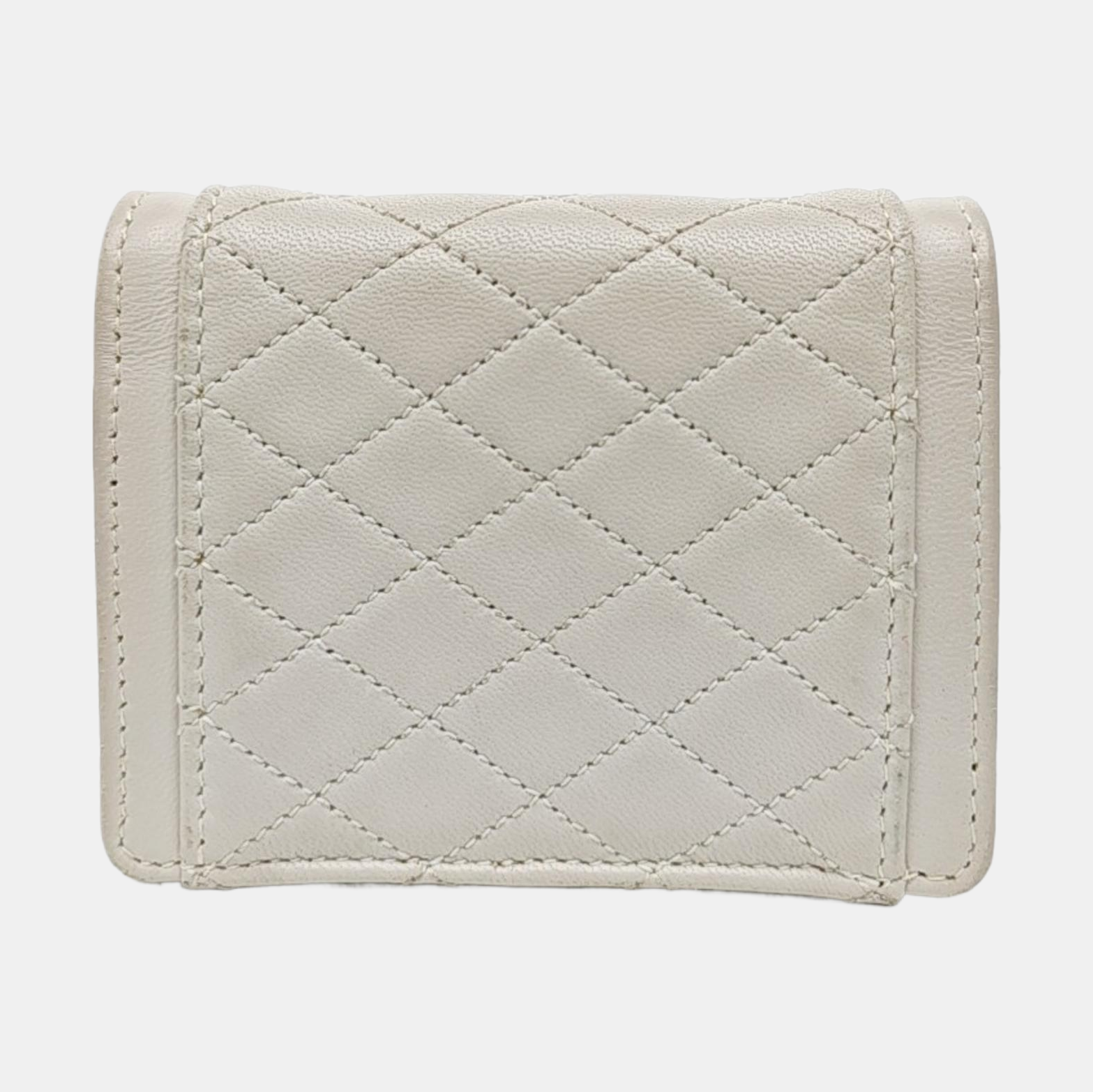 GABY Quilted Lambskin White
