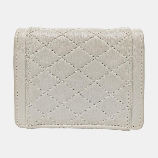 GABY Quilted Lambskin White