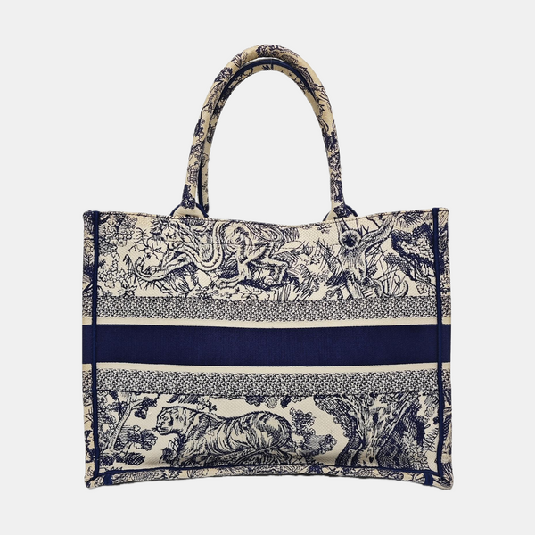Book Tote Medium Canvas Blue