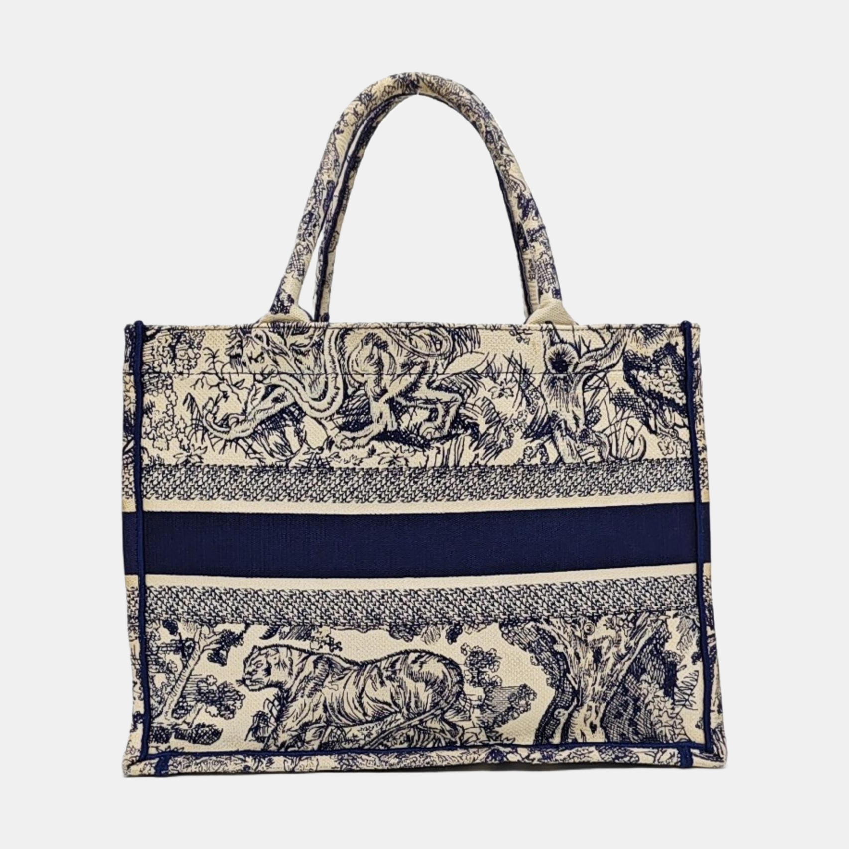 Book Tote Medium Canvas Blue