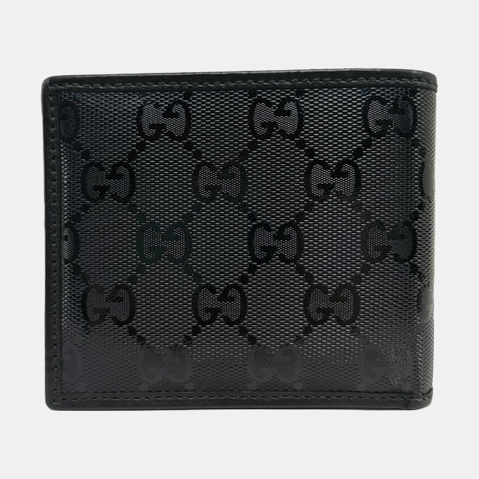Monogram Coated Canvas Wallet Black