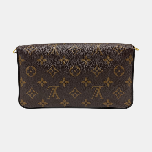 FÉLICIE Monogram Lona Revestida Marrón