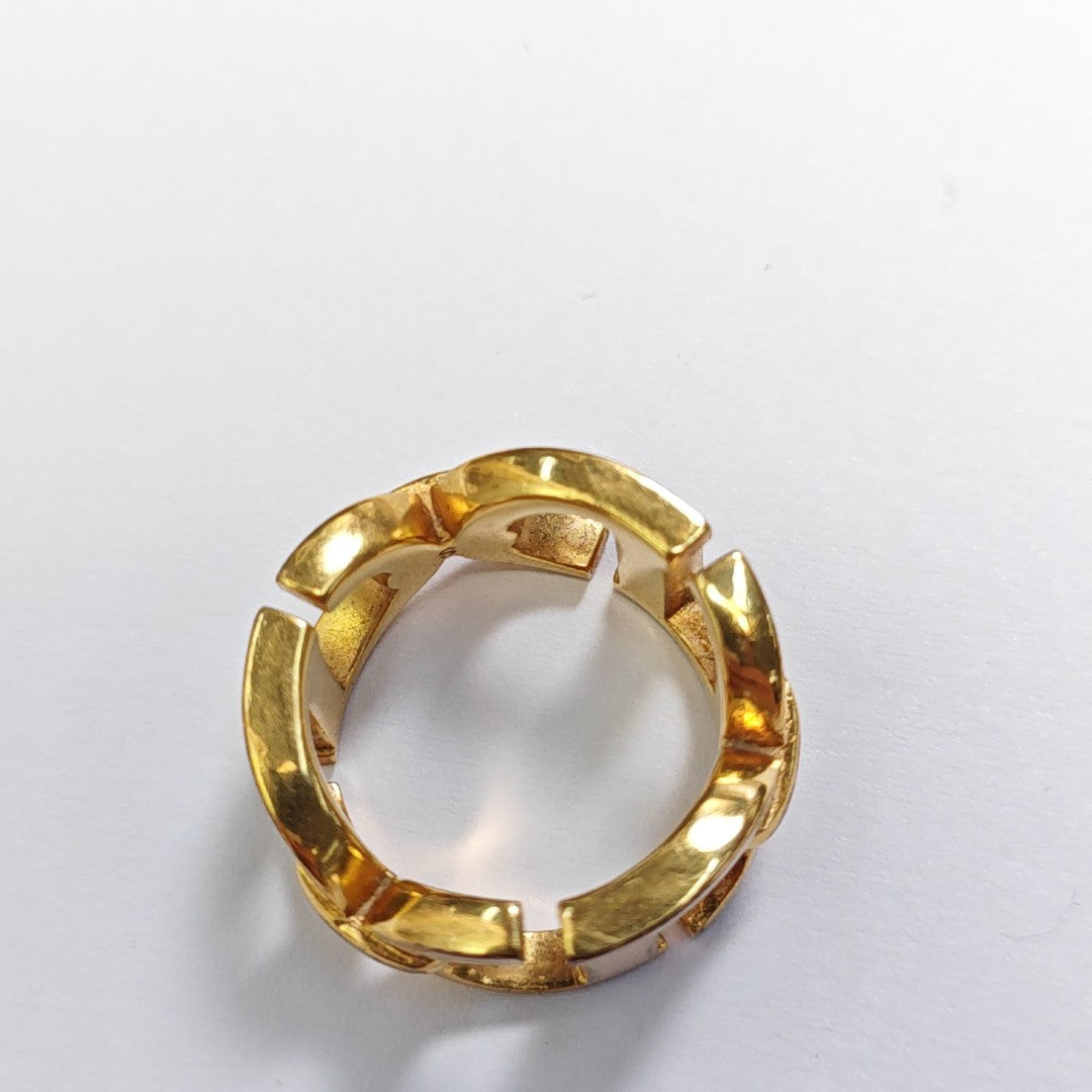 Metal Gold Ring EU 50