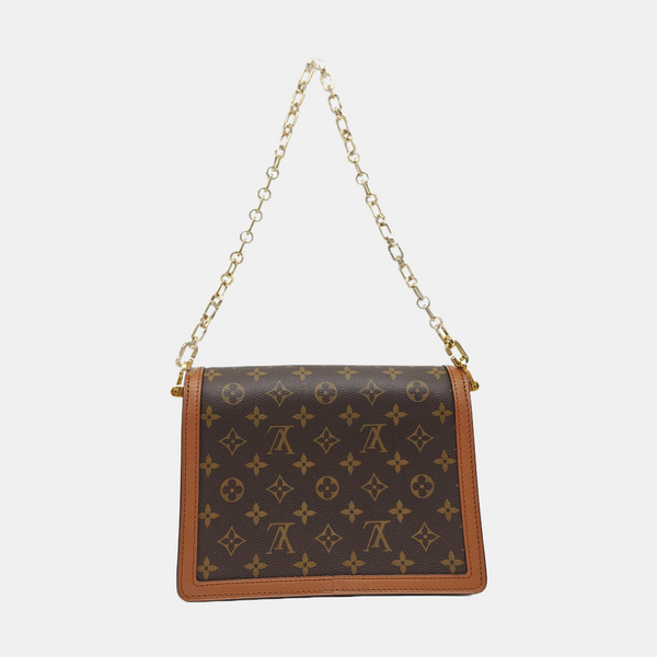 DAUPHINE MM Monogram Coated Canvas Brown