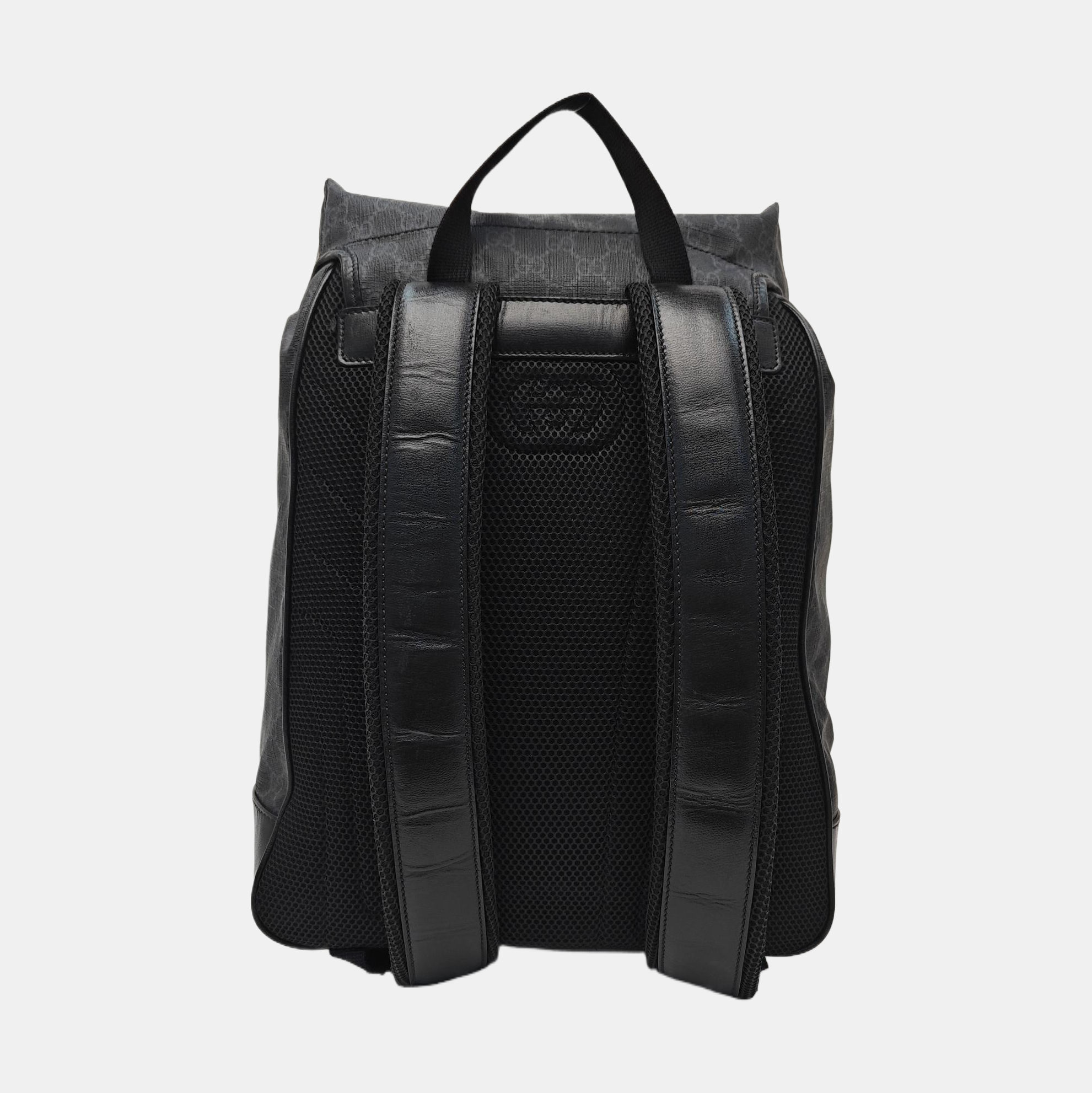 Retro Medium Monogram Coated Canvas Black