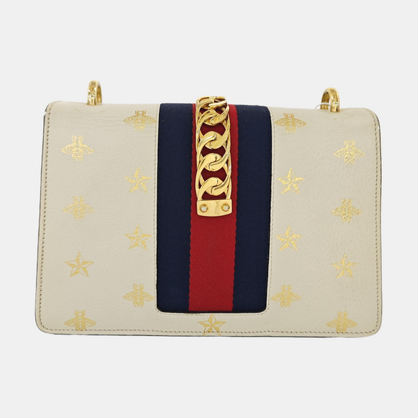Sylvie Small Calfskin White