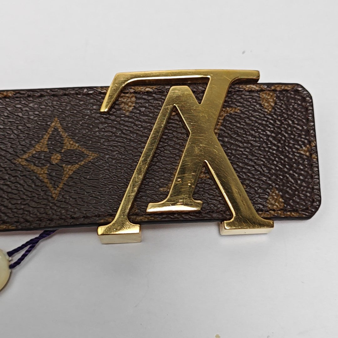 Coated Canvas Belt Brown