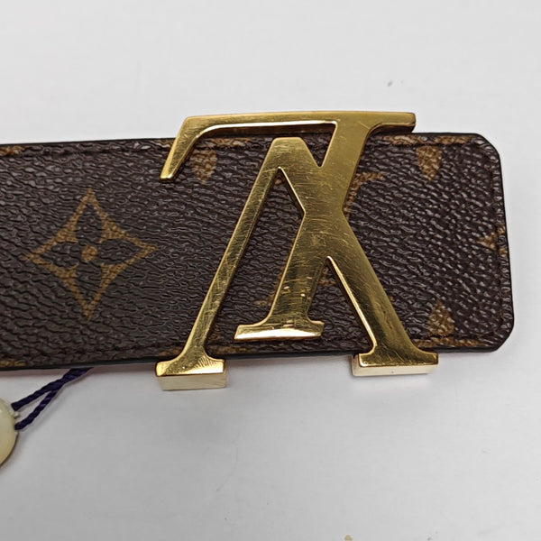 Coated Canvas Belt Brown
