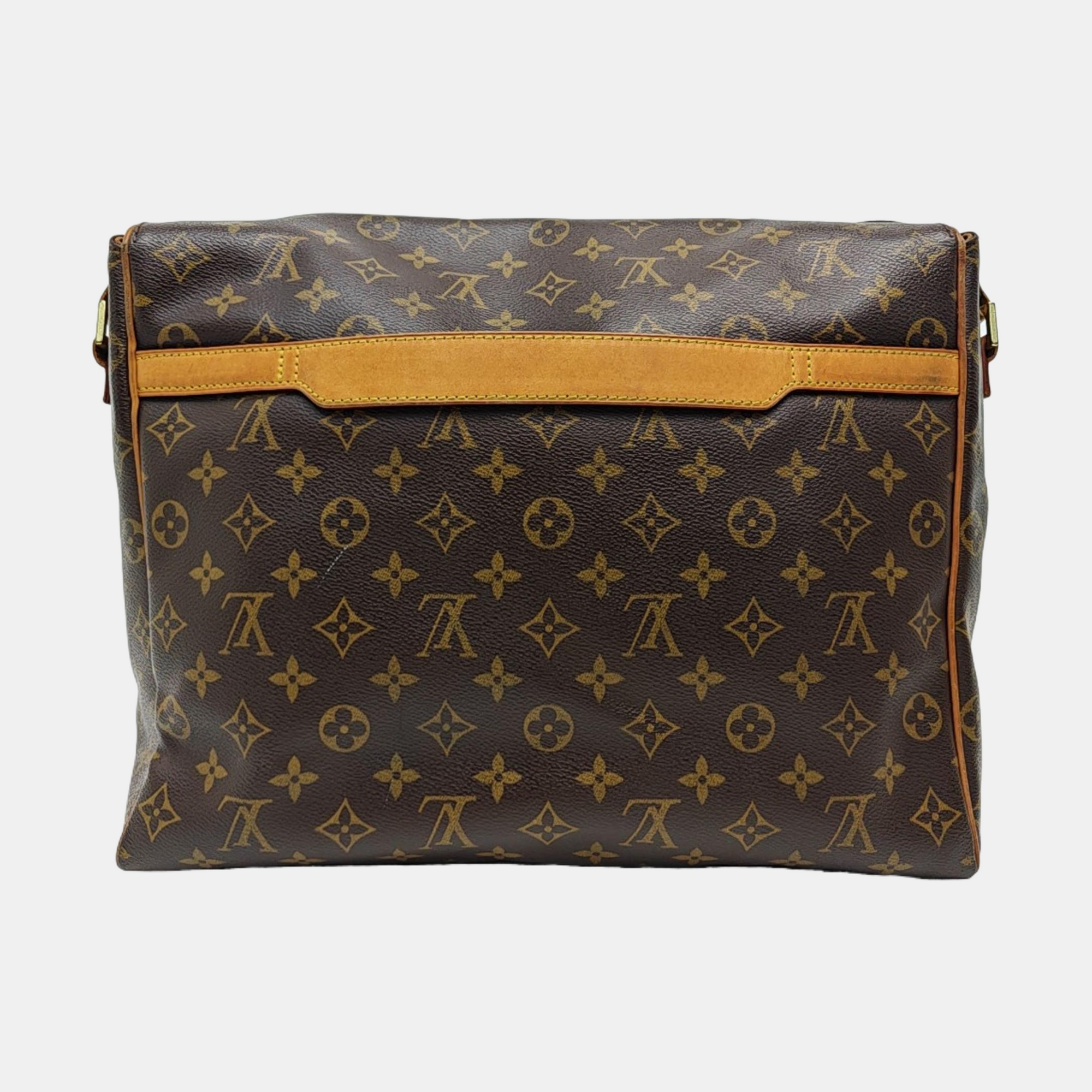 VALMY Monogram Coated Canvas Brown