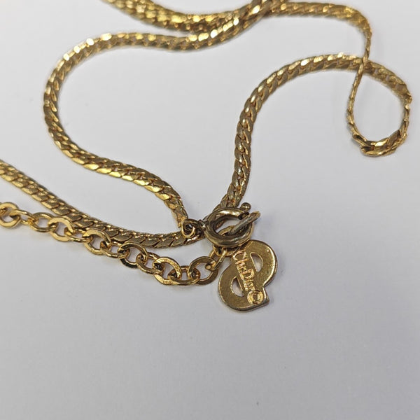 Petit CD Metal Gold Necklace