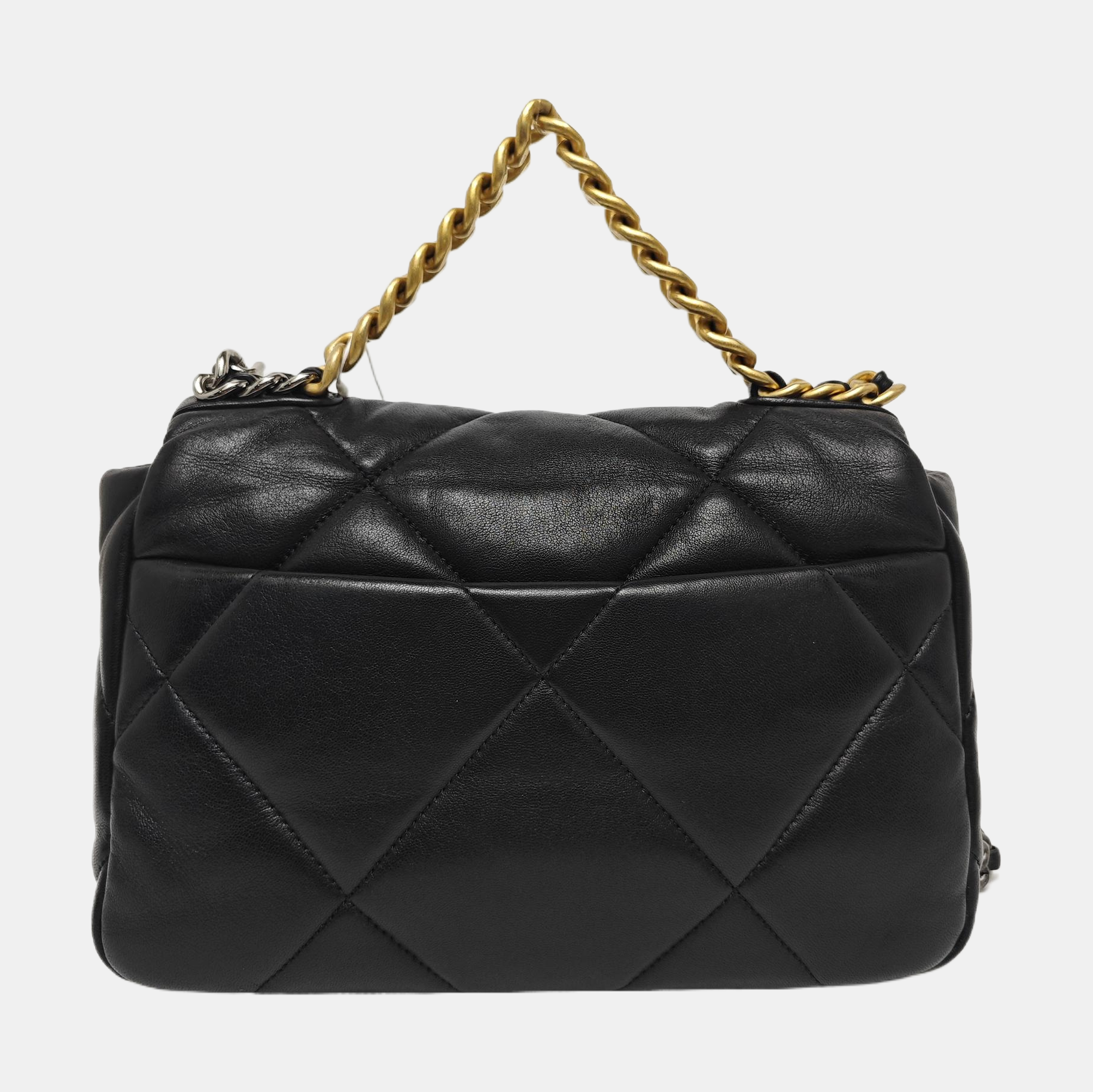 CHANEL 19 Small Quilted Lambskin Black