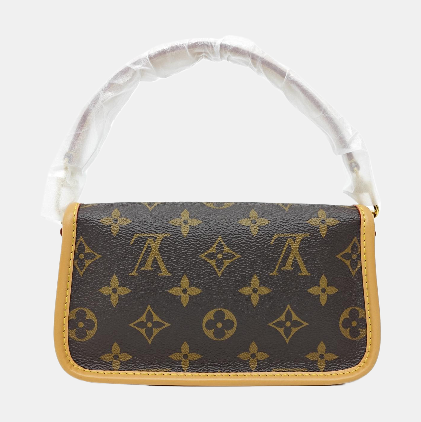 DIANE Nano Monogram Coated Canvas Brown