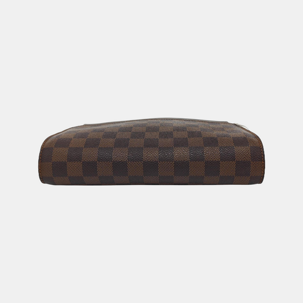 SAINT LOUIS Damier Ebene Coated Canvas Brown