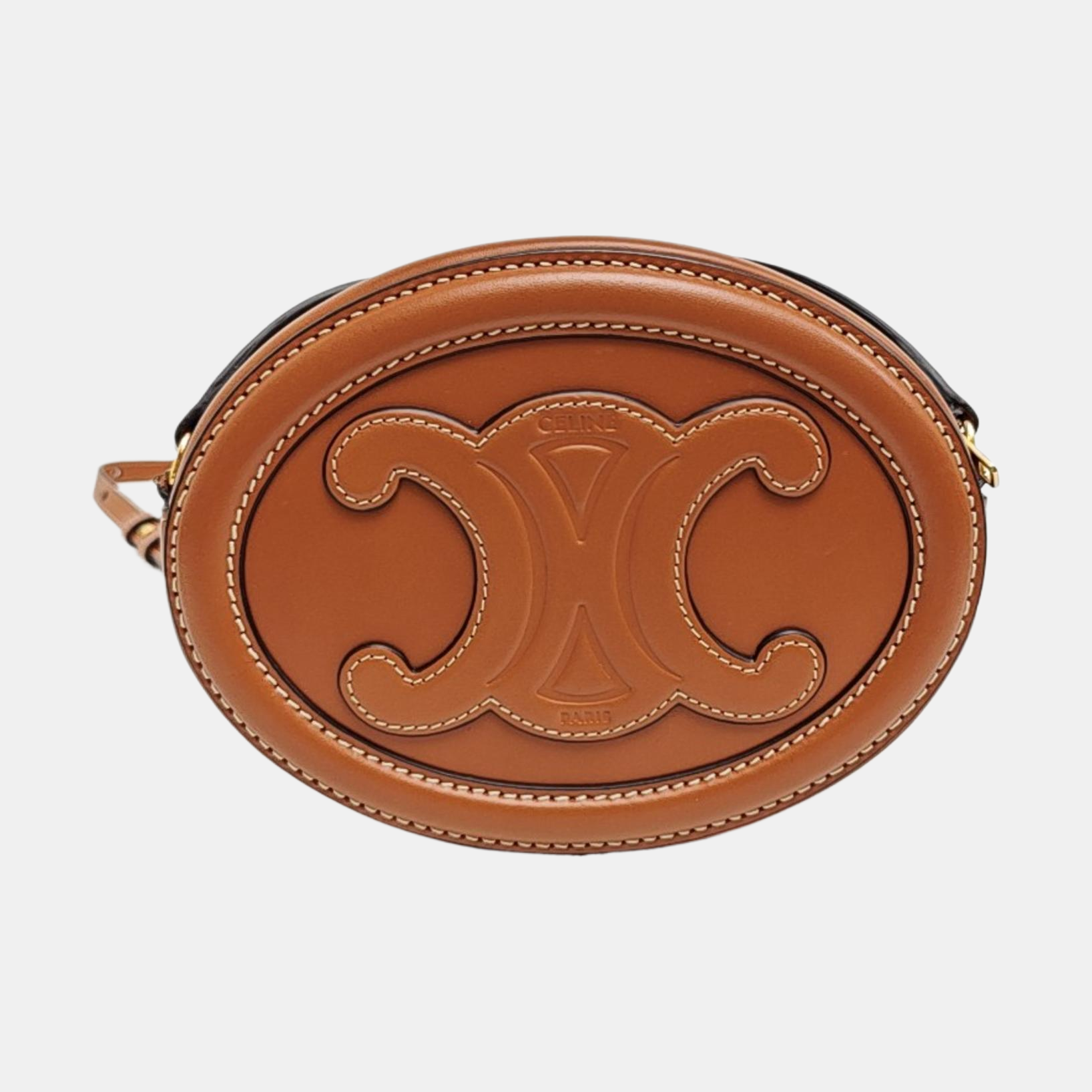 TRIOMPHE Small Calfskin Brown