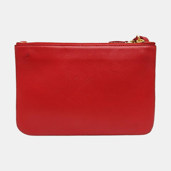 TRIO Small Calfskin Red