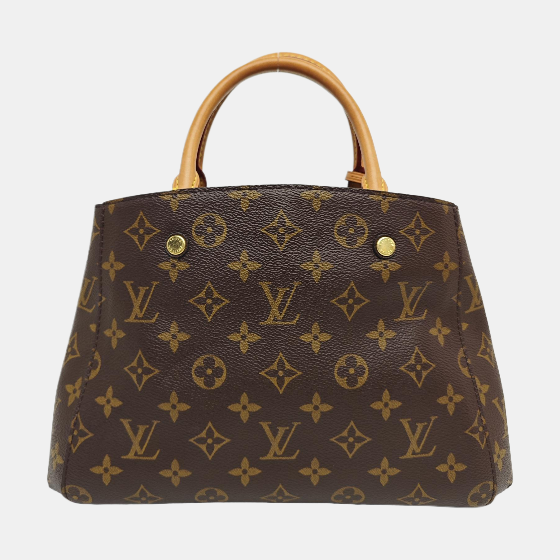 MONTAIGNE Monogram Coated Canvas Brown