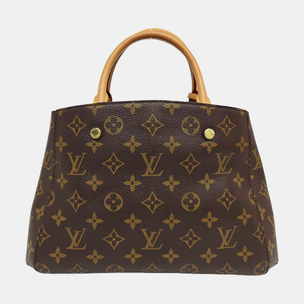 MONTAIGNE Monogram Coated Canvas Brown