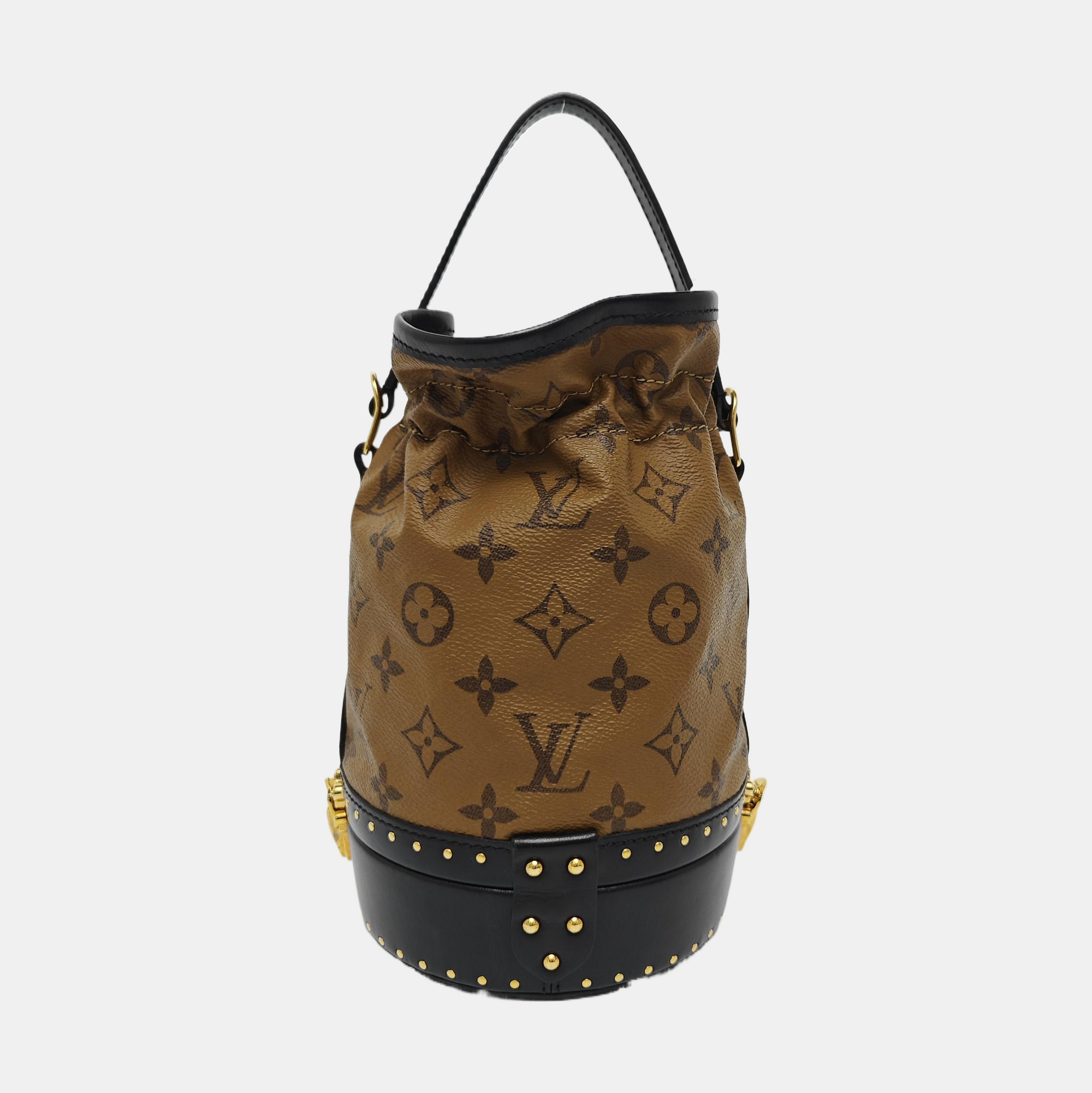 Petit Noe Monogram Coated Canvas Brown