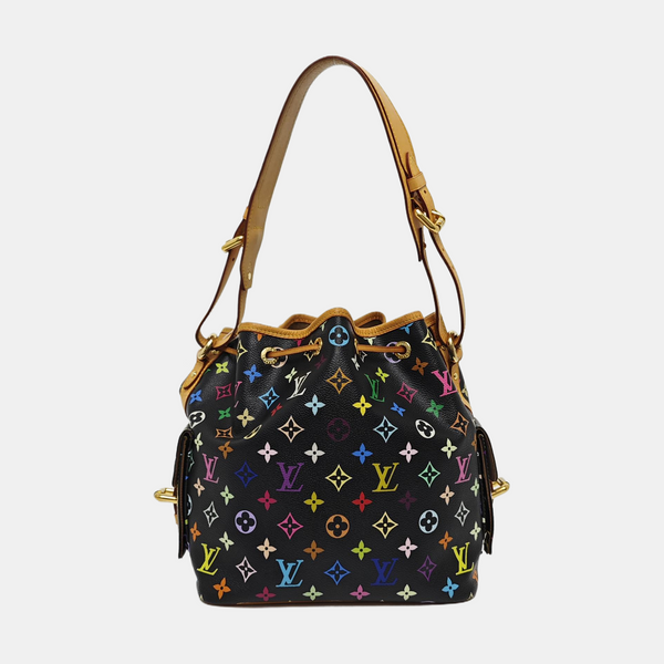 LV × TM NÉONOÉ MM Monogram Coated Canvas Black