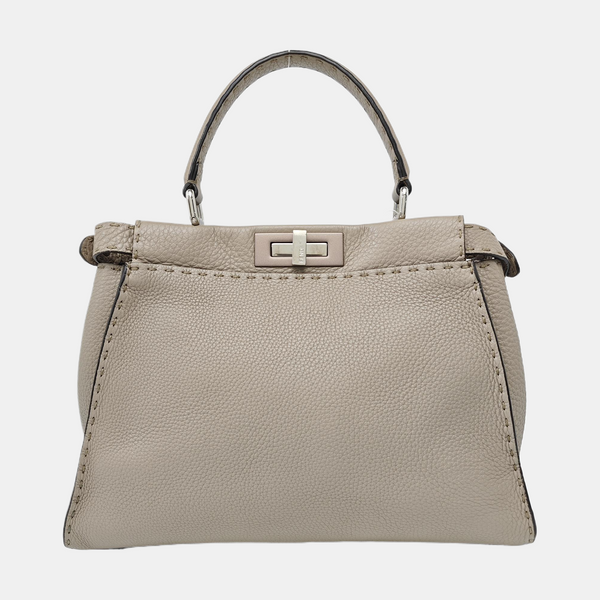 Peekaboo Medium Calfskin Gray