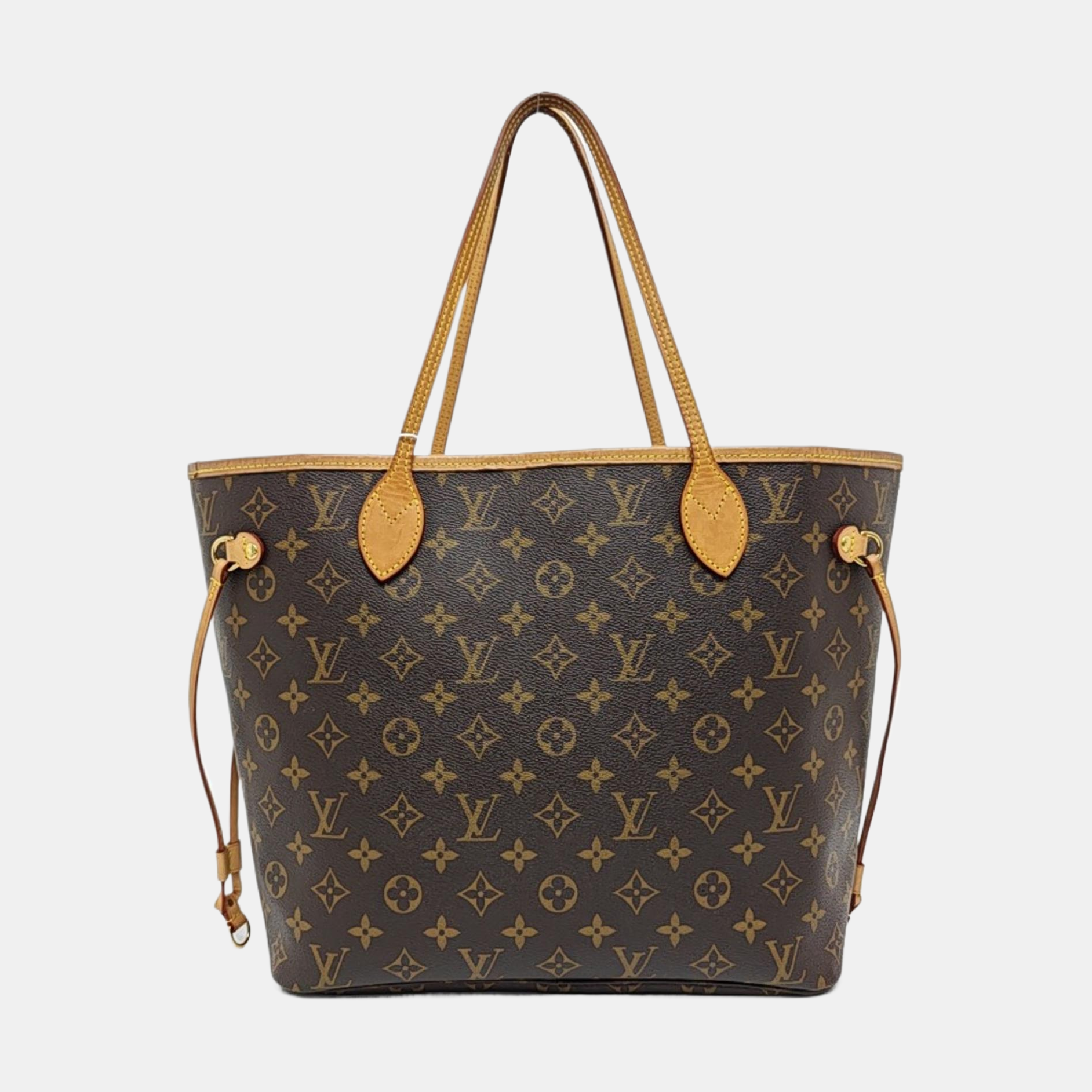 NEVERFULL MM Monogram Coated Canvas Brown