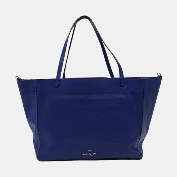 Piel de becerro Rockstud azul