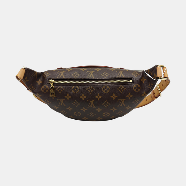 BUMBAG Monogram Coated Canvas Brown