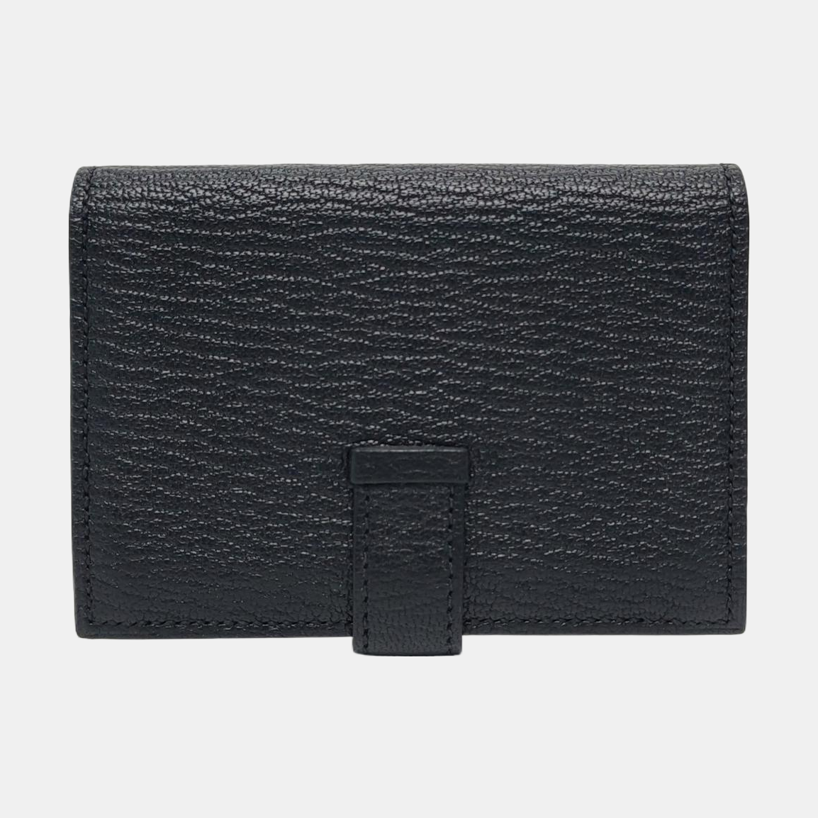 Bearn Mini Lambskin Black Card Holder
