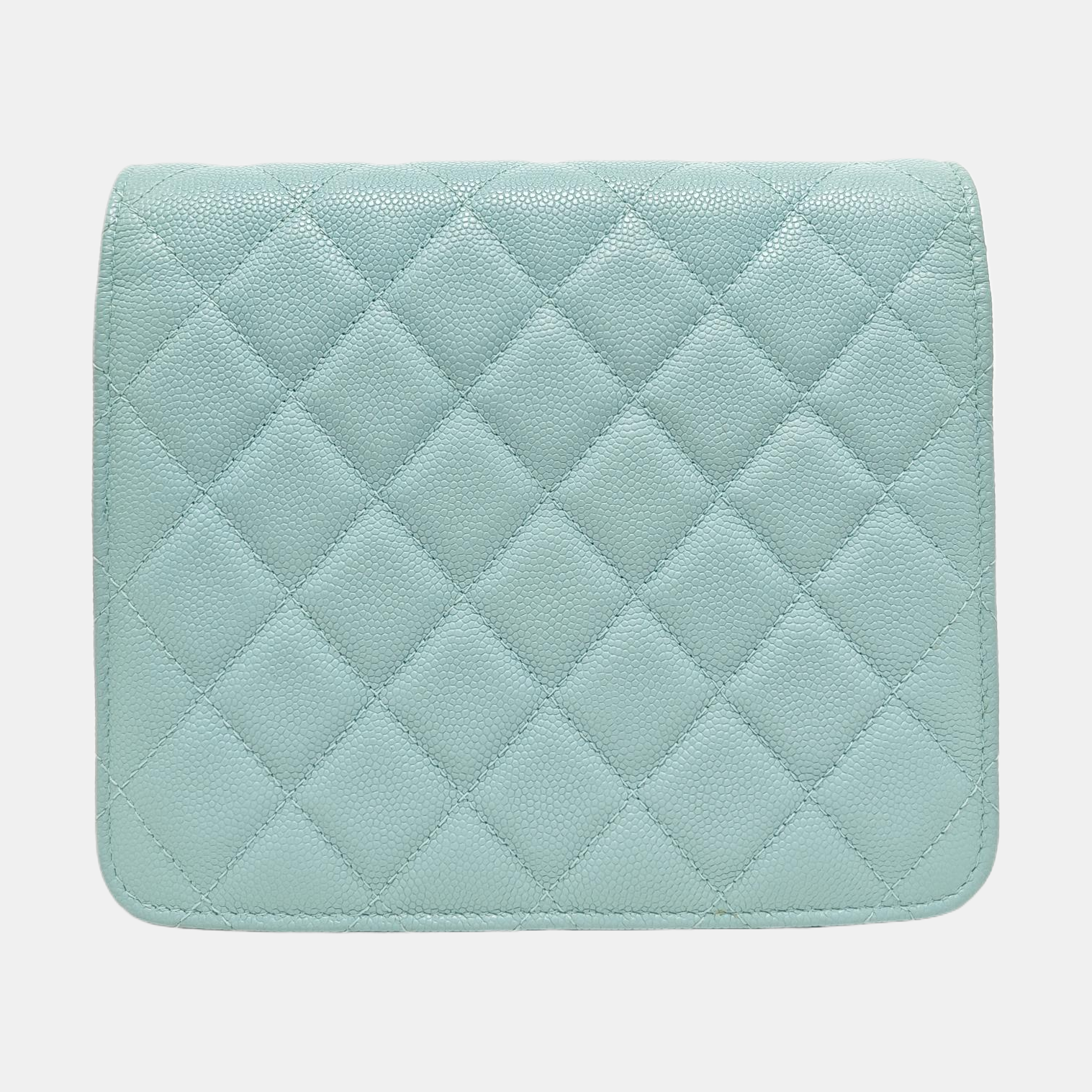 Quilted Grained Calfskin Blue