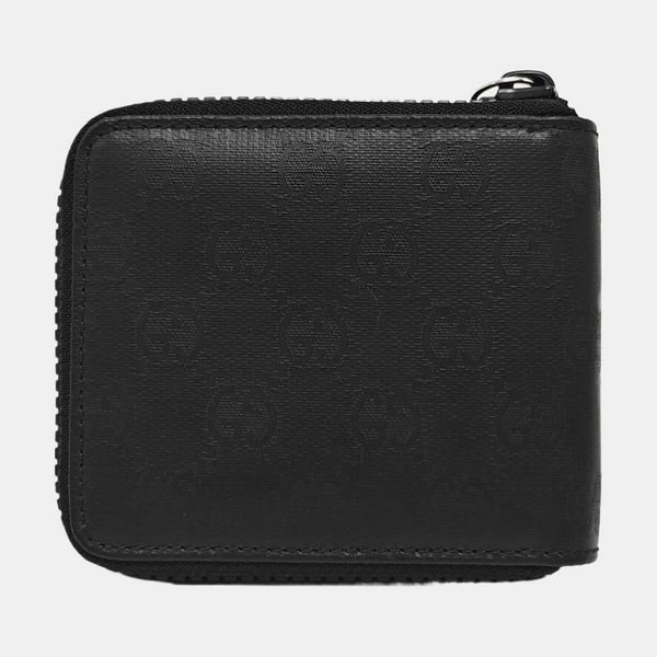 Monogram Coated Canvas Clutch Black