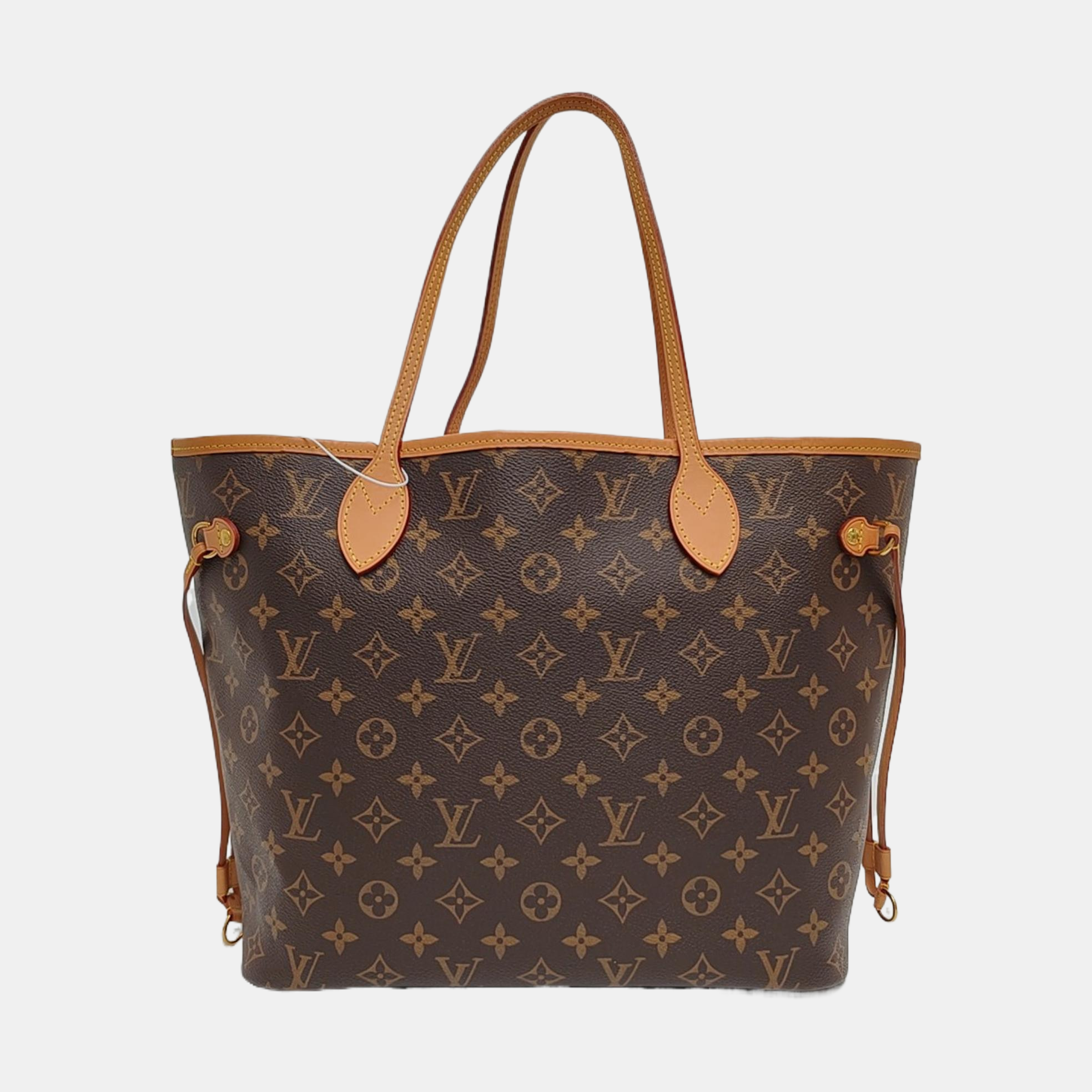 NEVERFULL MM Monogram Coated Canvas Brown
