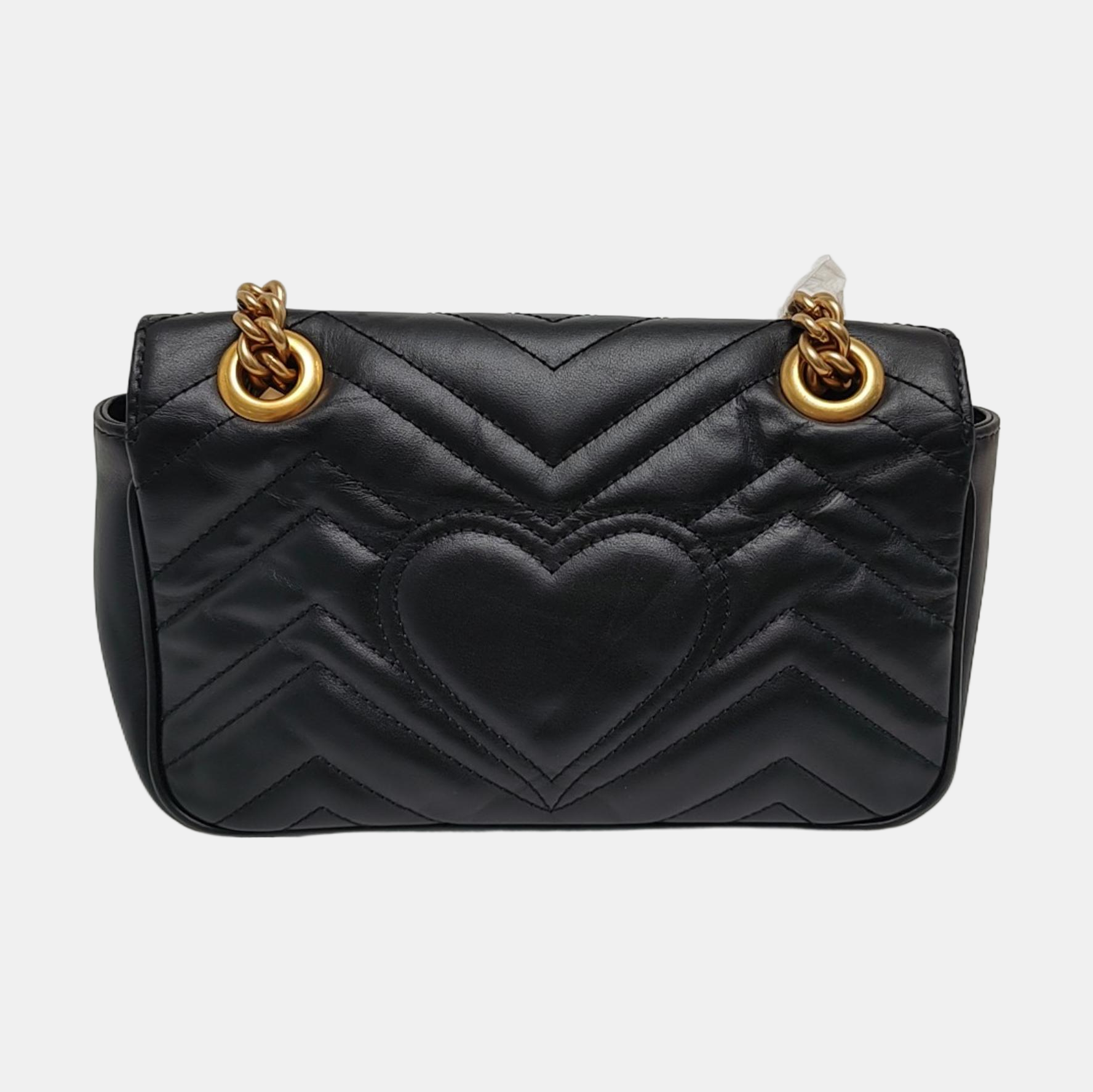 GG Marmont Small Quilted Calfskin Black