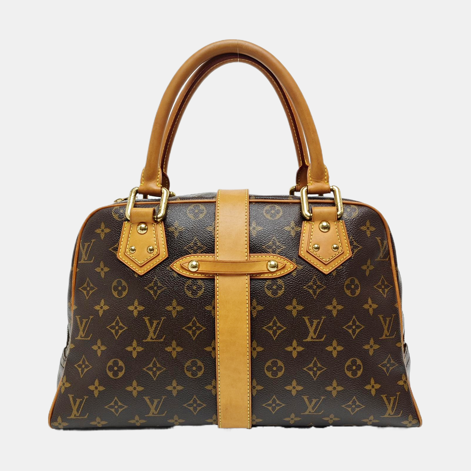 MANHATTAN GM Monogram Coated Canvas Brown