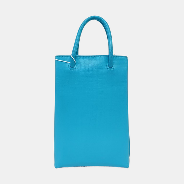 Shopping Bag Calfskin Blue