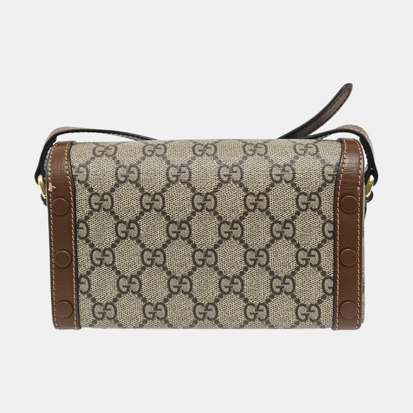 Horsebit 1955 Mini Monogram Coated Canvas Beige