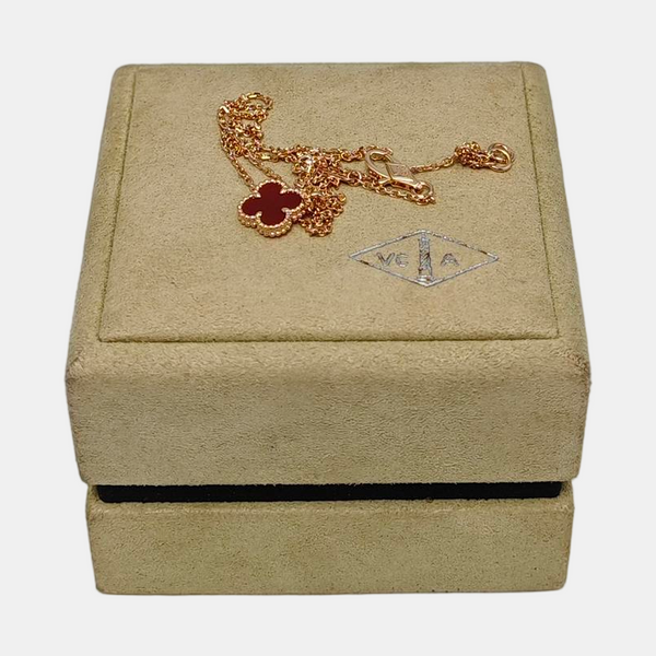 Sweet Alhambra 18k Rose Gold Necklace