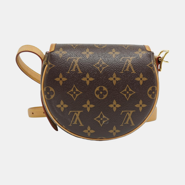 TAMBOURINE Monogram Coated Canvas Brown
