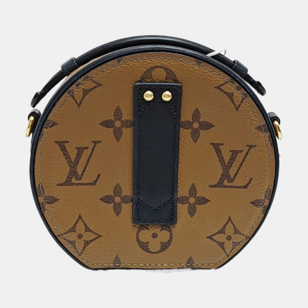BOITE CHAPEAU Mini Monogram Coated Canvas Brown