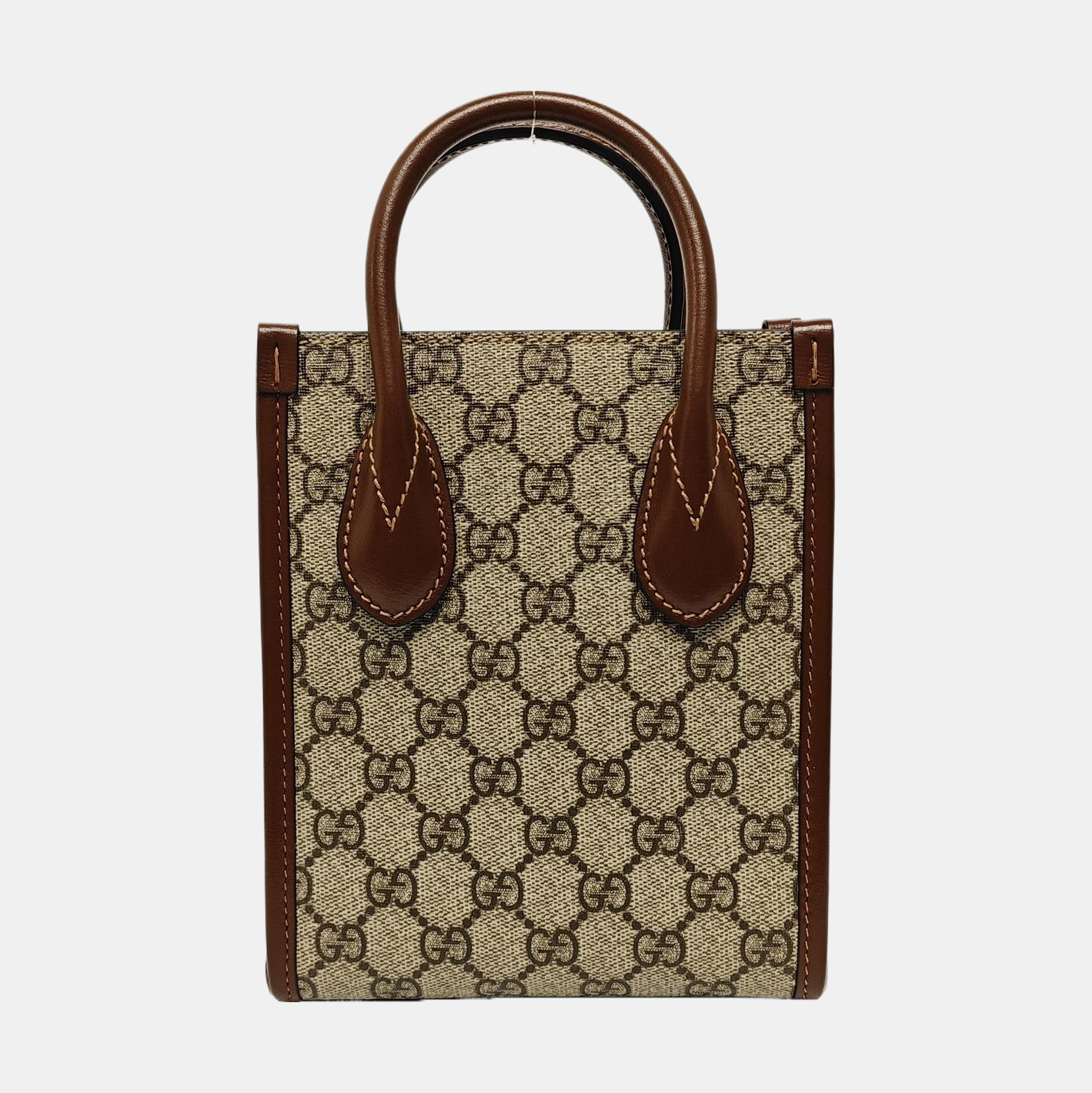 Retro Mini Monogram Coated Canvas Beige
