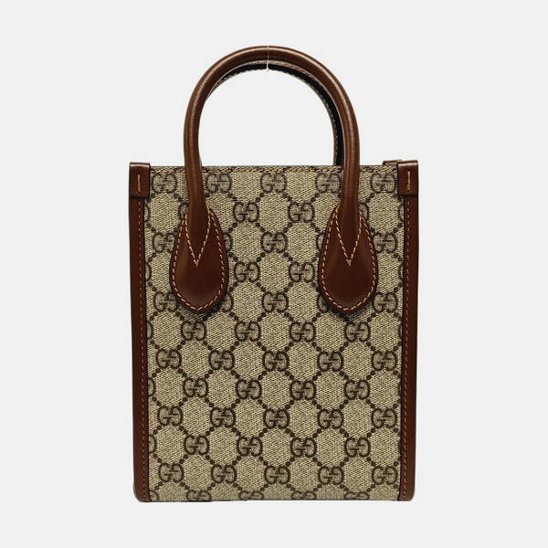 Retro Mini Monogram Coated Canvas Beige