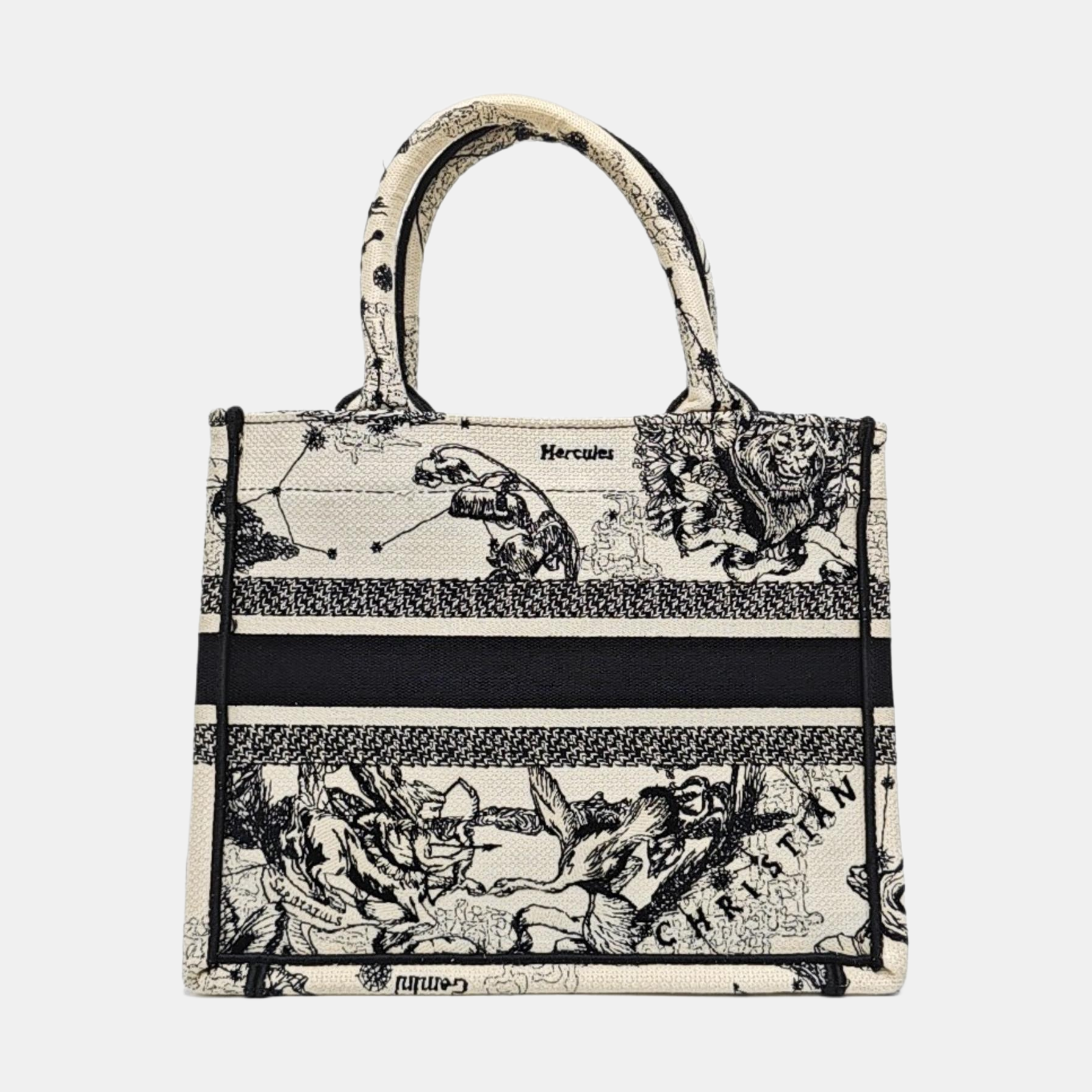 Authenticated pre-owned  Book Tote Small Canvas White - Tote Bag at Looply