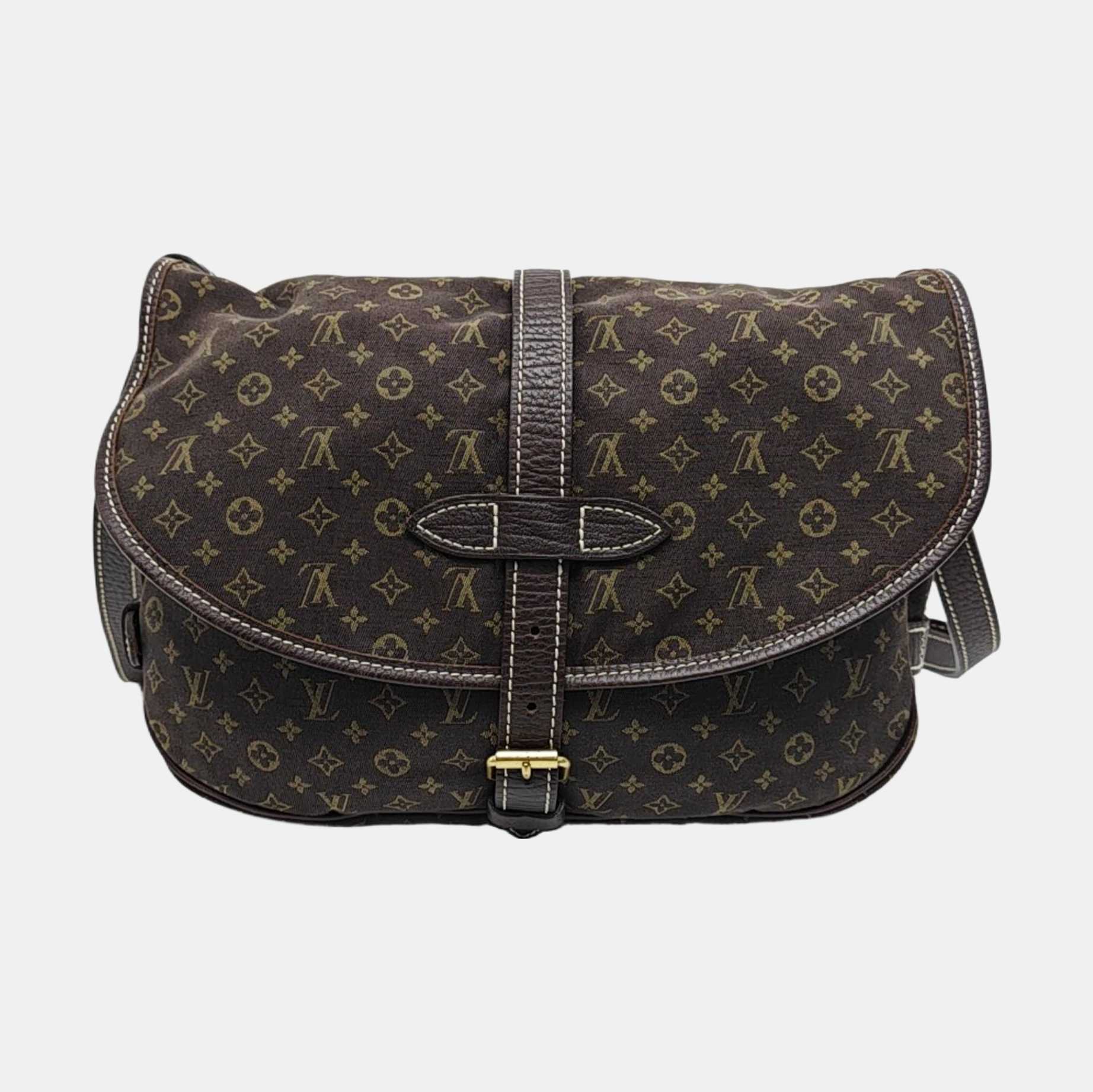 SAUMUR 28 Monogram Canvas Brown