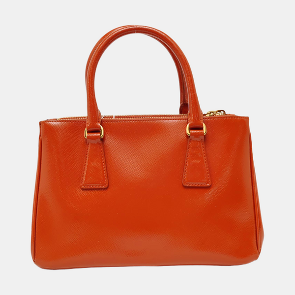 Authenticated pre-owned  Galleria Small Saffiano Calfskin Orange - Tote Bag at Looply