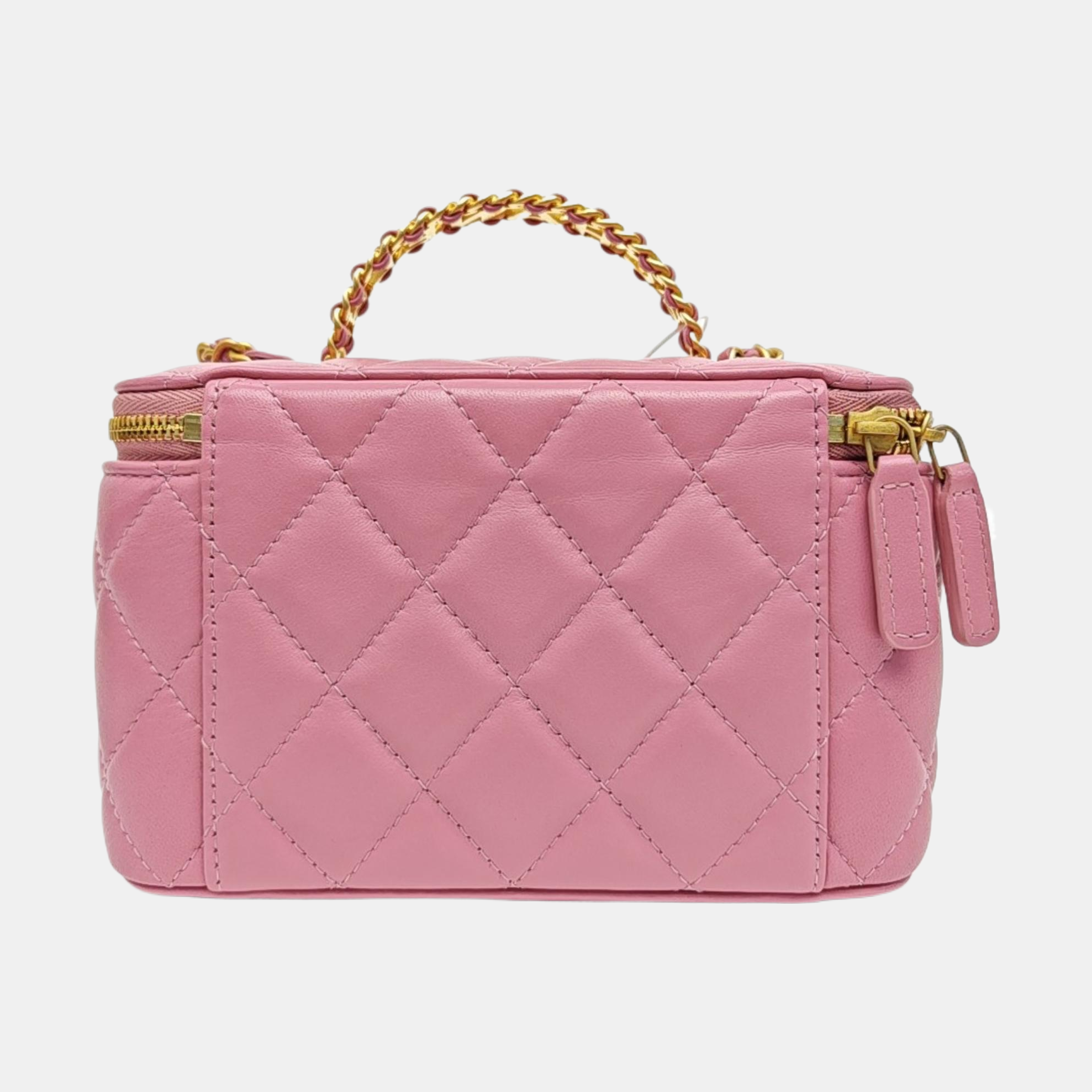 Quilted Lambskin Shoulder Bag Pink