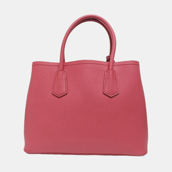 Saffiano Calfskin Tote Bag Medium Red
