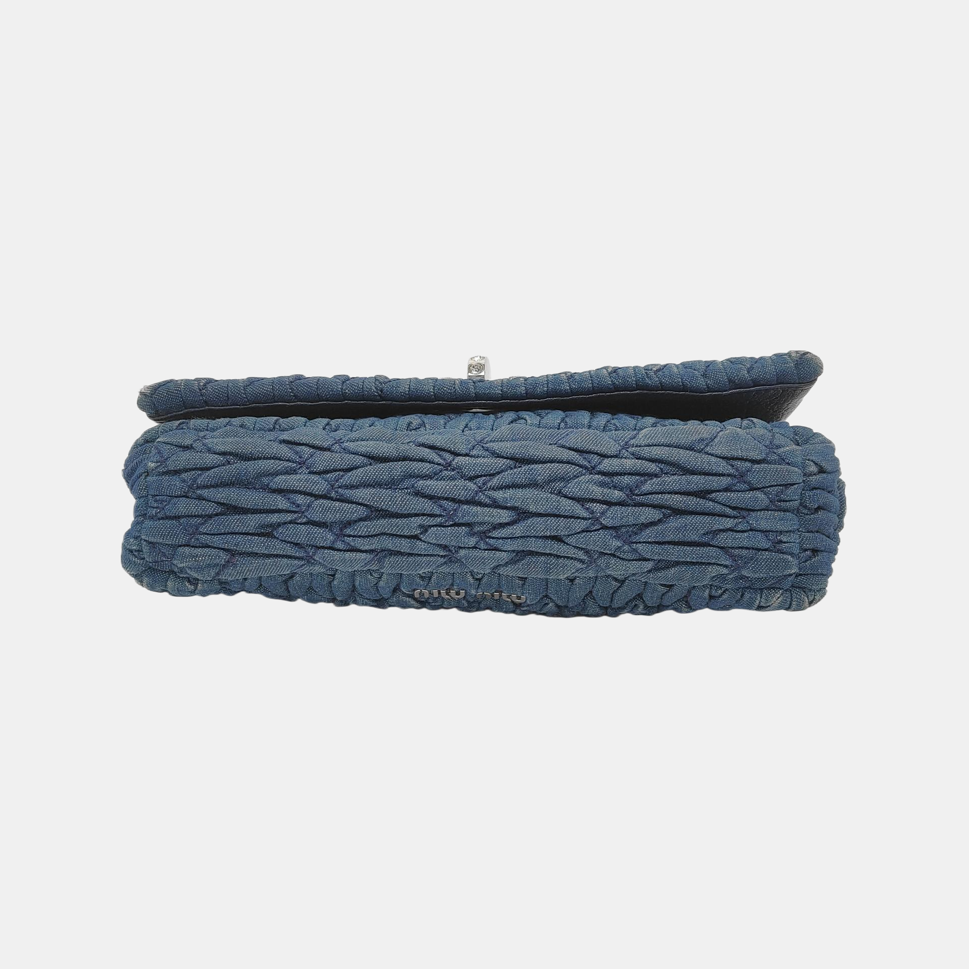 Crystal Quilted Denim Blue