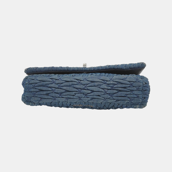 Crystal Quilted Denim Blue