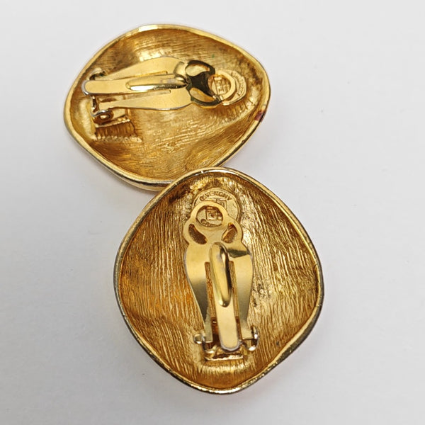 Metal Gold Clip On Earrings