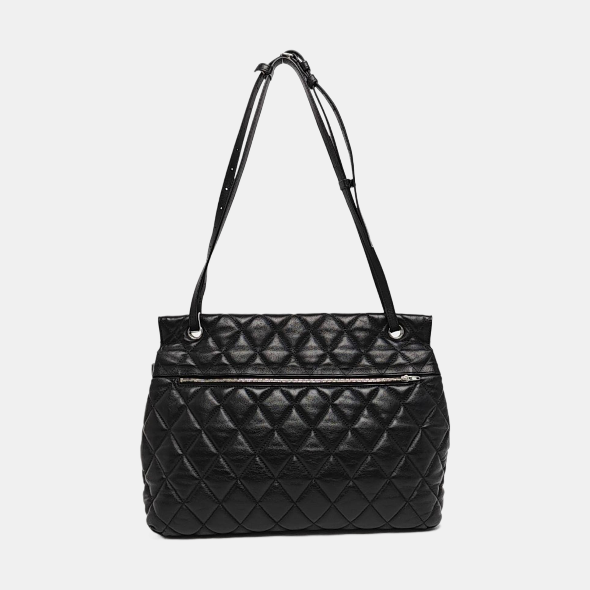 B. Quilted Calfskin Black